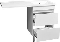 Stella Polare Тумба под раковину Мадлен 39 под стиральную машину белая – фотография-7